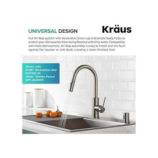 KRAUS Acero inoxidable AllBrite sin manchas para_2