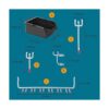 Kit organizador de accesorios de 14 Pegboard accesorio