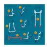 Kit organizador de accesorios de 14 Pegboard accesorio