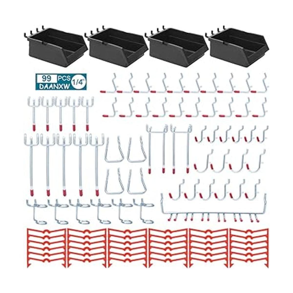 Kit organizador de accesorios de 14 Pegboard accesorio