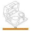 Kerman 8C3Z2513562AD inDash Cup Holder for 20082010 Ford_6