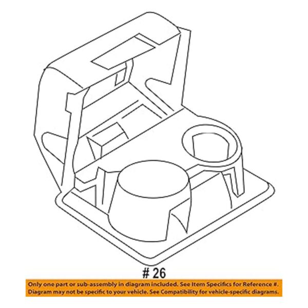 Kerman 8C3Z2513562AD inDash Cup Holder for 20082010 Ford_6