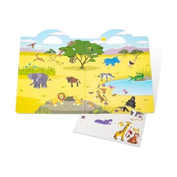 Melissa Doug Reusable Puffy Sticker Wild Adventures Play