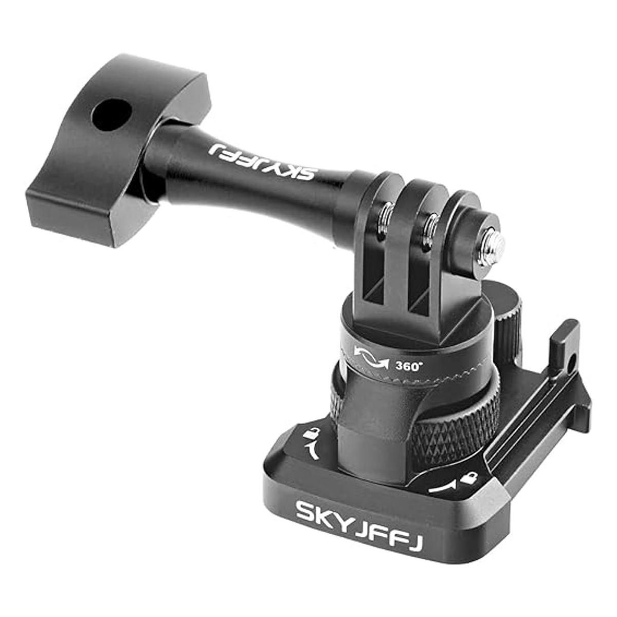 SKYJFFJ Soporte de cabeza para casco Gopro con rotación de