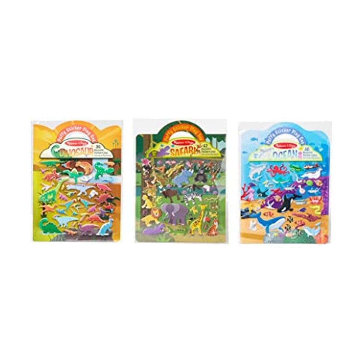 Melissa Doug Reusable Puffy Sticker Wild Adventures Play