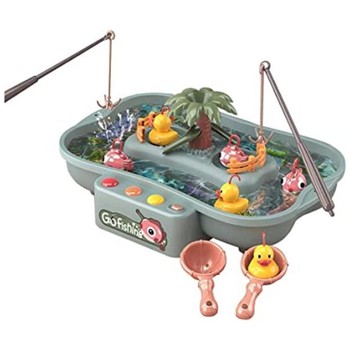 Juego de mesa de pesca de circulación de agua Lovyan con 3