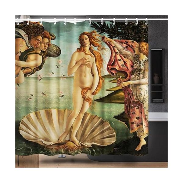 INVIN ART Sandro Botticelli Juego de cortinas de ducha
