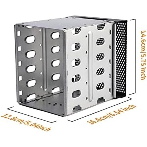 Jaula de disco duro de acero inoxidable 5.25 a 5 x 3.5_2