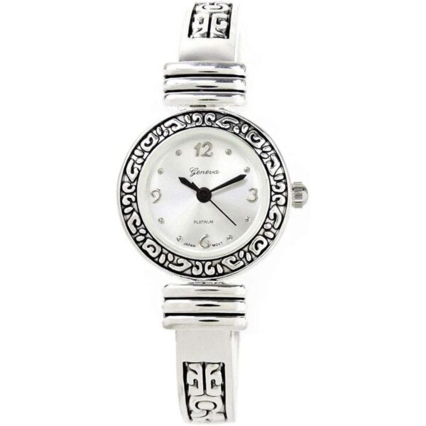 STC Reloj de pulsera de estilo occidental plateado para_3