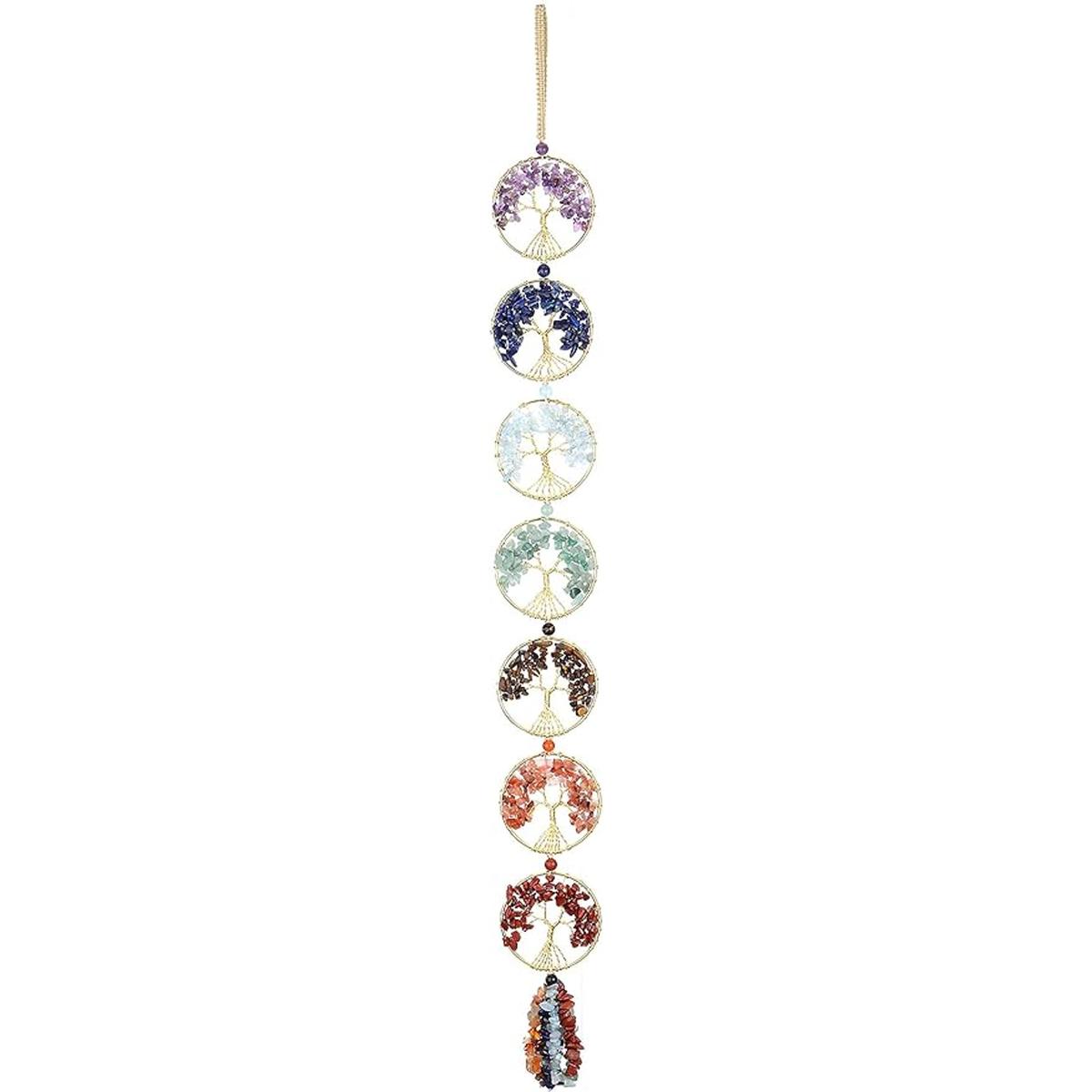 Jovivi rbol de la vida piedras de chakras cristales