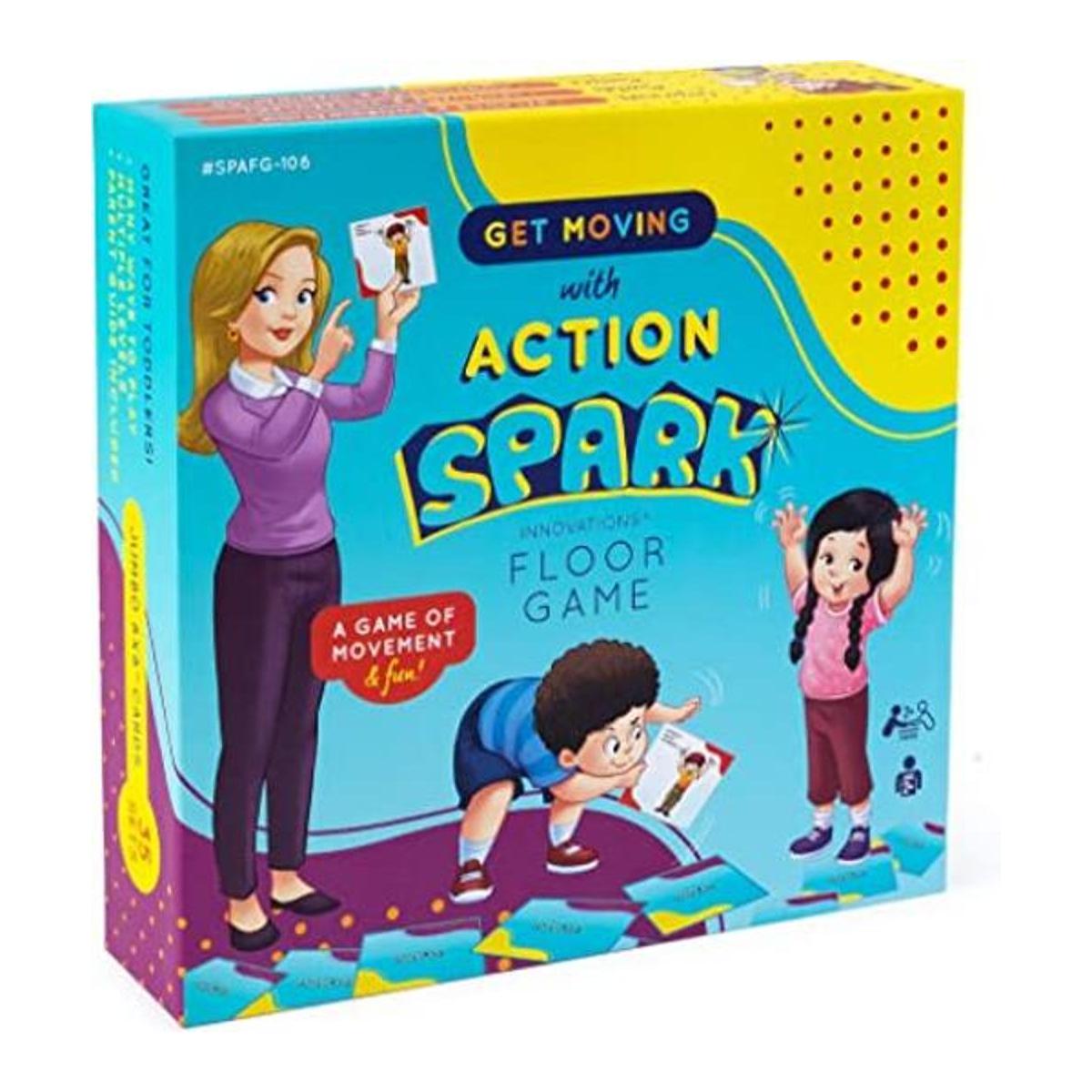Juego de cartas de verbo de acción juego interactivo y de