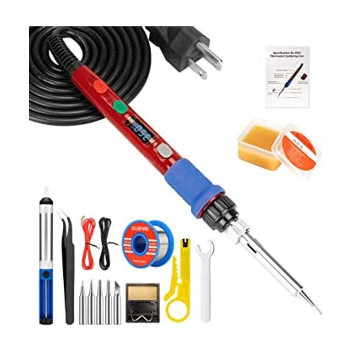 Kit de soldador digital LCD de 110 V con calentador de
