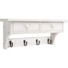Emfogo Perchero de pared para abrigos de madera rústica_1