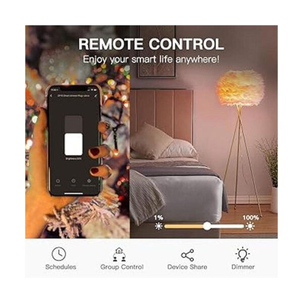 Treatlife Regulador de intensidad de luz inteligente para_3