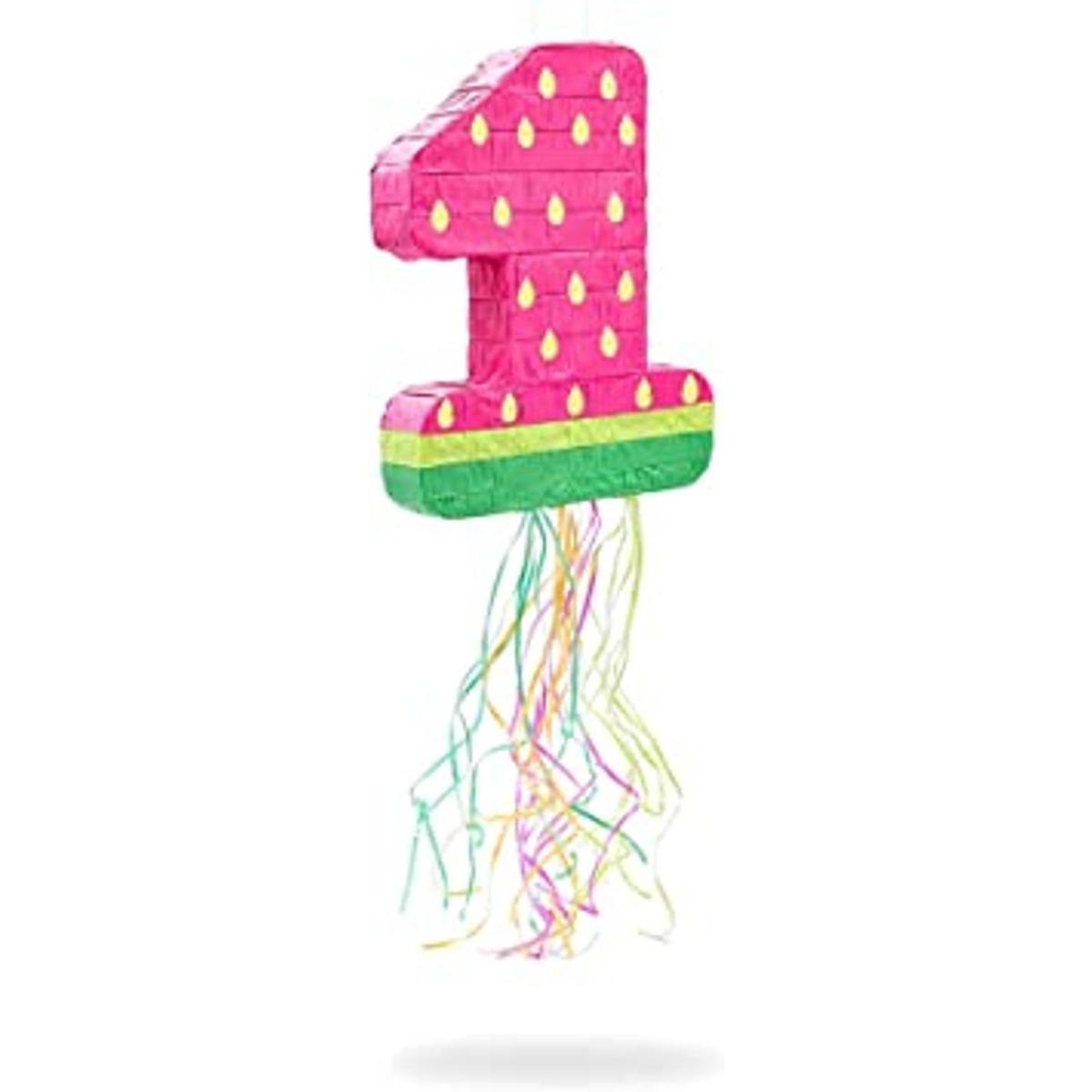 Piñata de sandía para niños 1er fiesta de cumpleaños