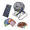 JUNWRROW Juego de bingo de lujo con jaula de bingo de 6_1