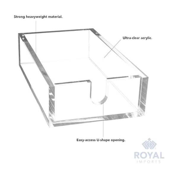 Royal Imports Servilleteros de acrílico para invitados