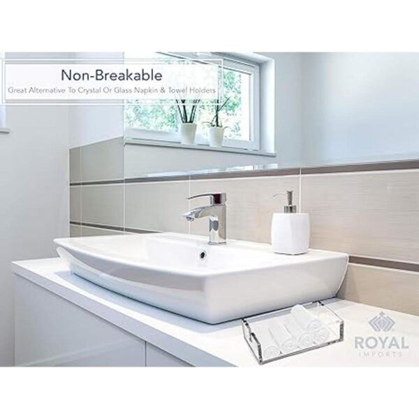 Royal Imports Servilleteros de acrílico para invitados
