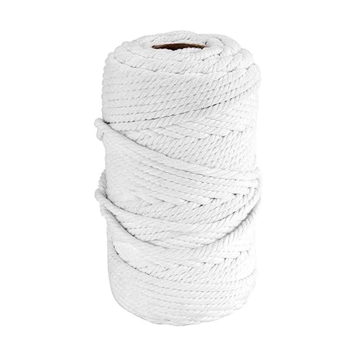 FUNSUEI Cordón de macramé natural de 0.236 in x 500 pies