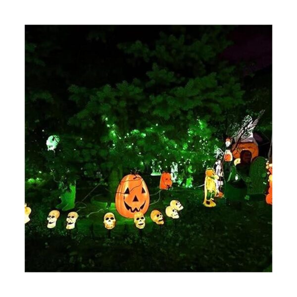 JMEXSUSS Paquete de 2 100 luces LED solares verdes de_3