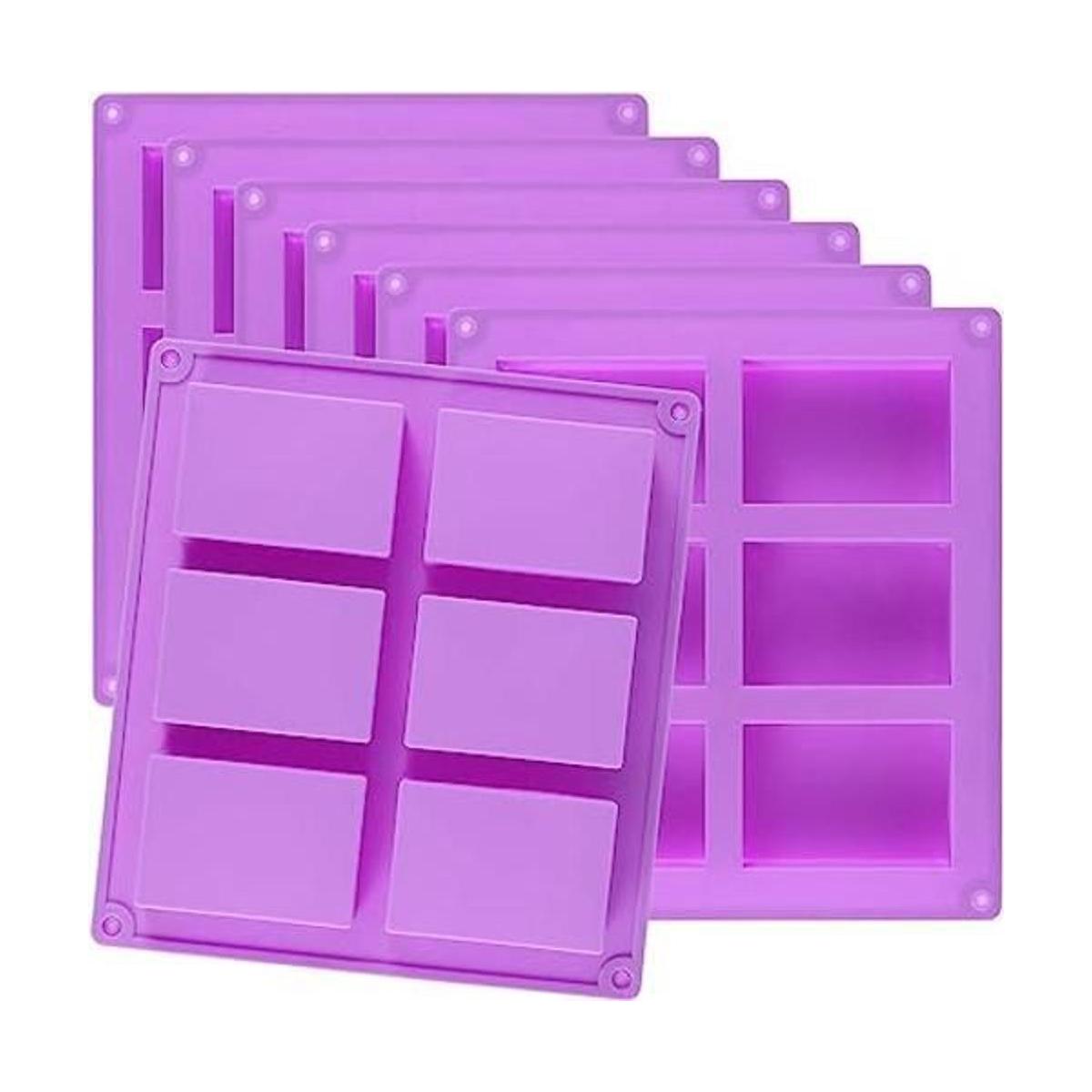 KINJOEK Molde de silicona para jabón 9 paquetes 54