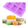 KINJOEK Molde de silicona para jabón 9 paquetes 54