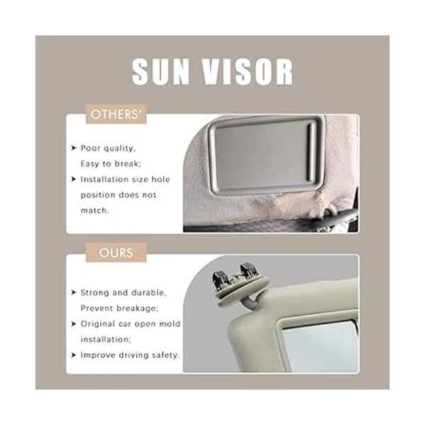 Reemplazo de visera solar del lado izquierdo del_5