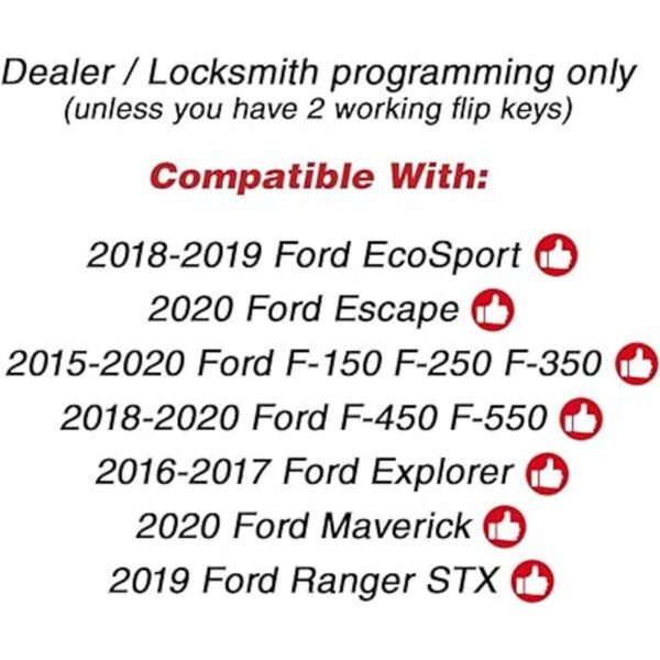 KeylessOption Llave de encendido sin llave para Ford F150_4