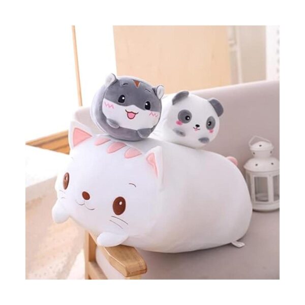 Jensquaify Almohada de peluche de diseño de animales_2