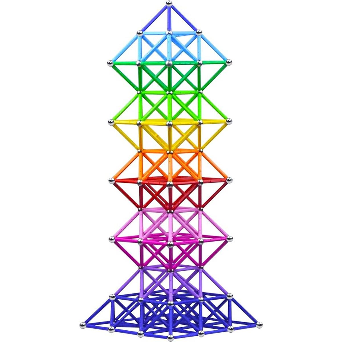 Veatree Juego de 150 juguetes magnéticos de bloques de