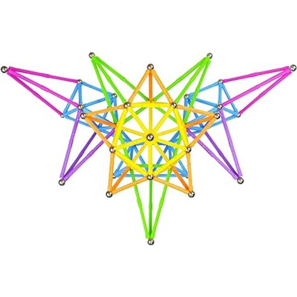 Veatree Juego de 150 juguetes magnéticos de bloques de_4