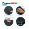 PicassoTiles Tablero magnético de dibujo 2 en 1 de doble_2