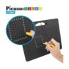 PicassoTiles Tablero magnético de dibujo 2 en 1 de doble_5