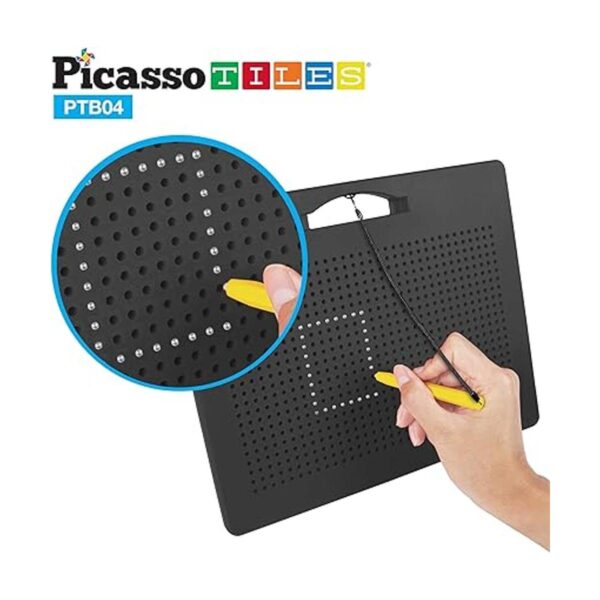 PicassoTiles Tablero magnético de dibujo 2 en 1 de doble_5