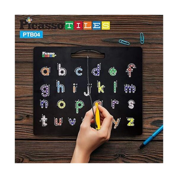 PicassoTiles Tablero magnético de dibujo 2 en 1 de doble_3