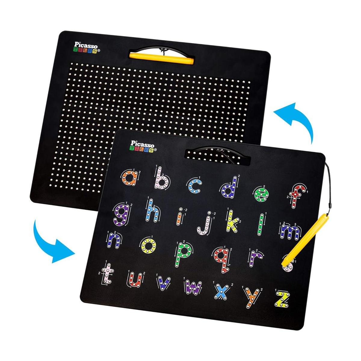 PicassoTiles Tablero magnético de dibujo 2 en 1 de doble