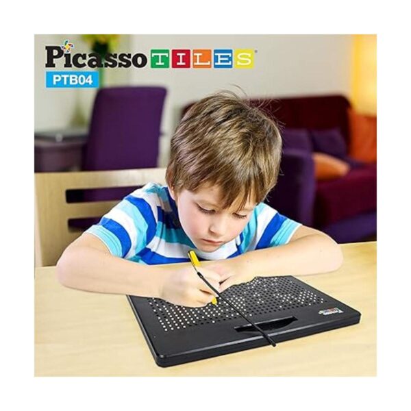 PicassoTiles Tablero magnético de dibujo 2 en 1 de doble_6