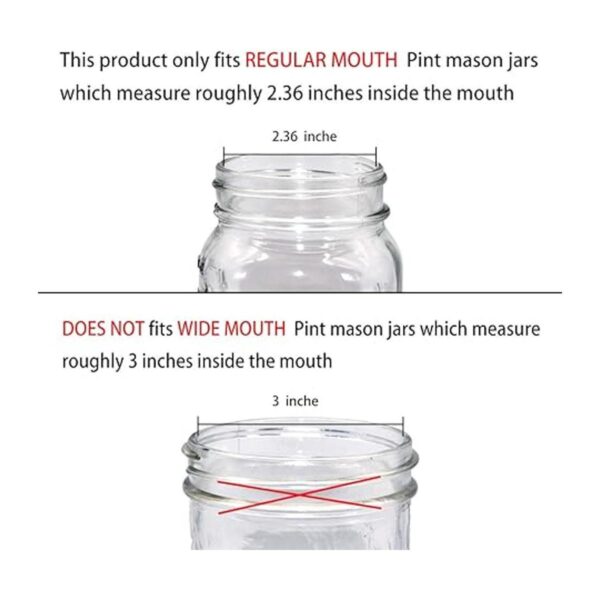 Tapas dispensadoras de jabón líquido Mason Jar 304