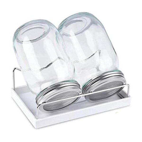 Kit de tarros de brote 2 tarros de boca ancha con tapas