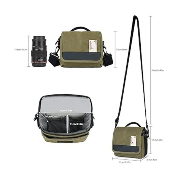 Besnfoto Bolsa de cámara pequeña sin espejo bolsa de_4