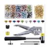 Keadic Kit de 406 ojales y ajuste con ojales de metal de