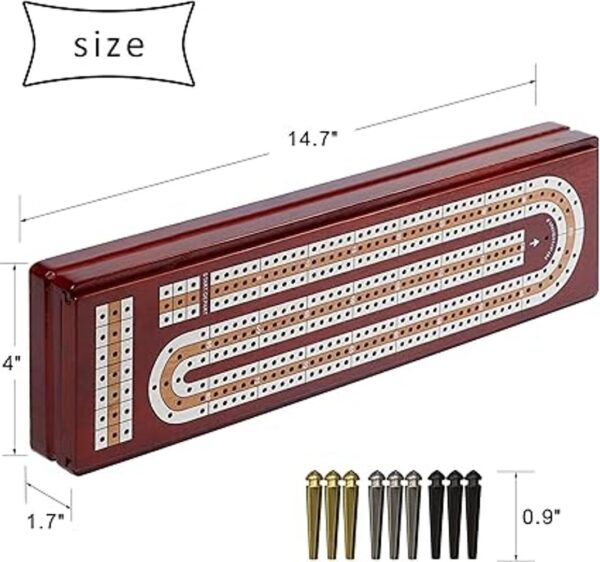 Juegoal Juego de mesa de madera mejorado tablero continuo