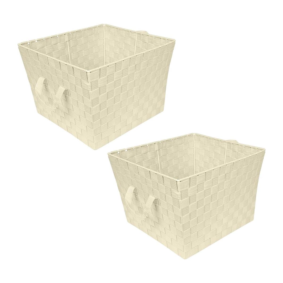 Simplify Bolsa grande con correa tejida cesta de