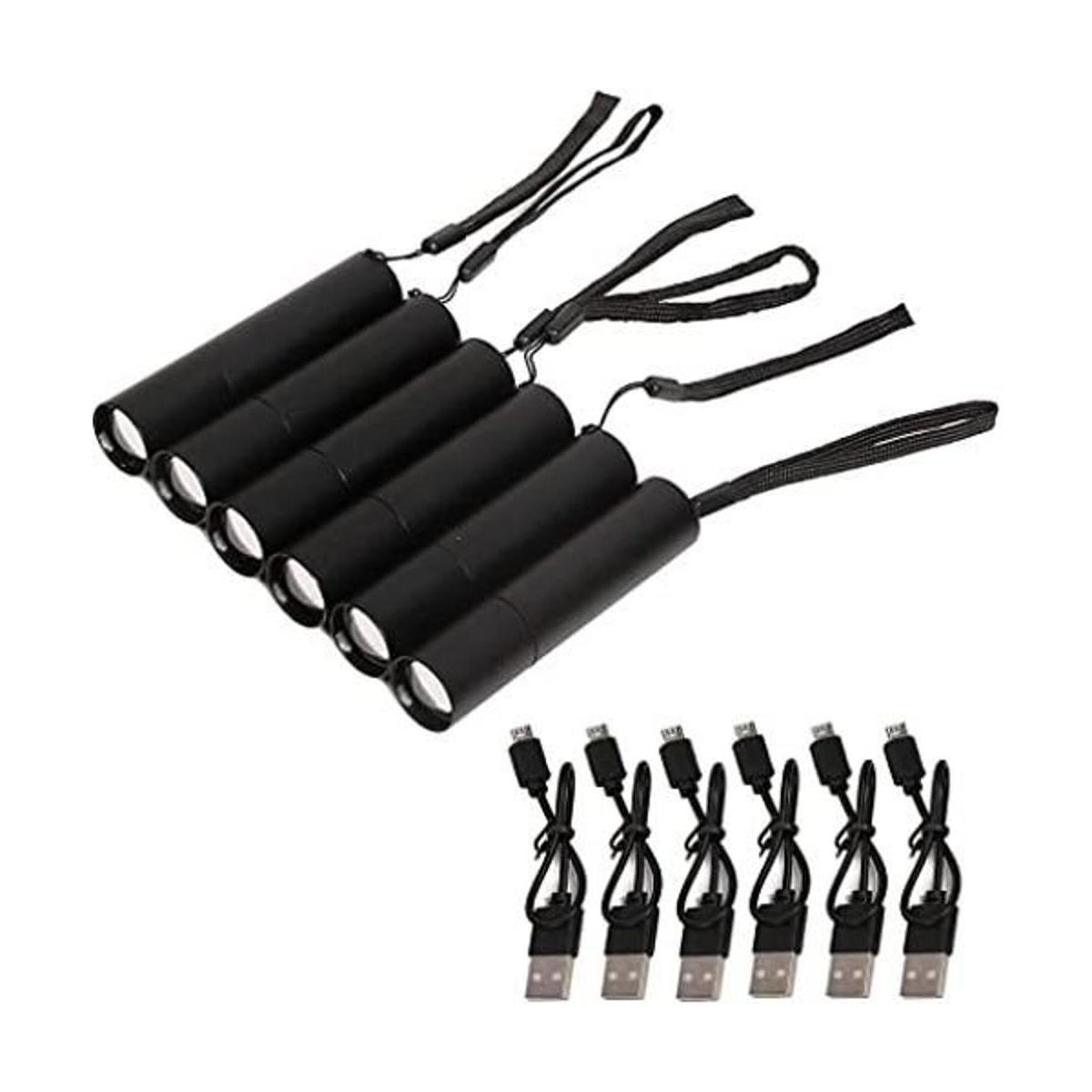 HritHcoxi Mini linternas LED recargables 6 linternas de