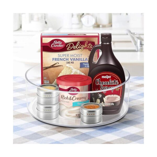 Organizador transparente Lazy Susan Paquete de 2_3