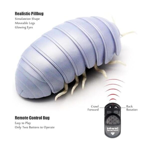 Tipmant RC Bug Control remoto gusano realista Pillbug_2