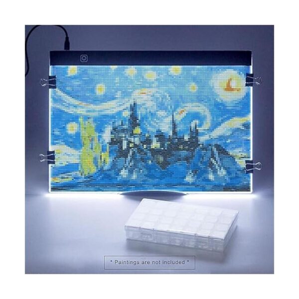 SevenFish Caja de luz LED B4 con herramientas de pintura_2