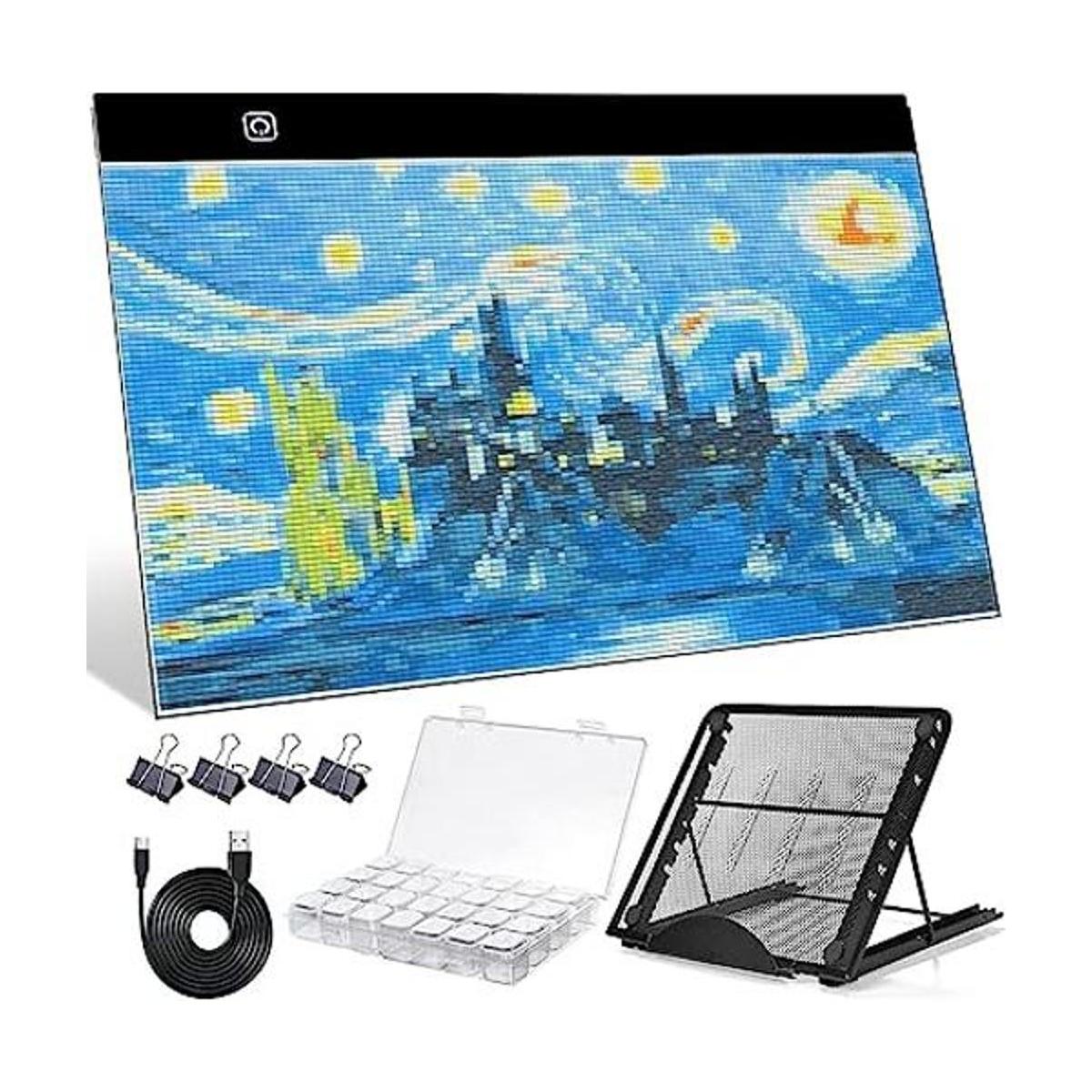 SevenFish Caja de luz LED B4 con herramientas de pintura