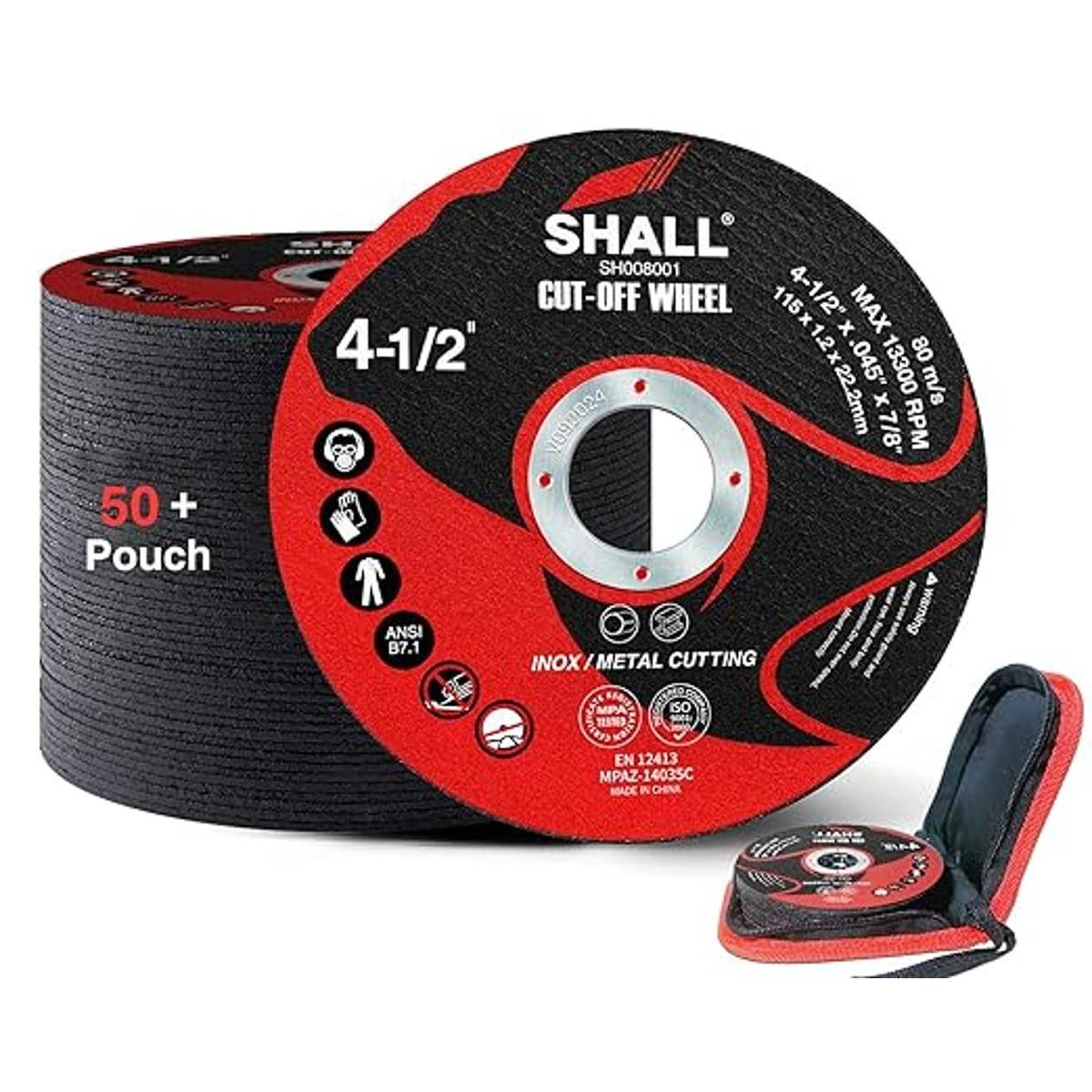 SHALL Paquete de 50 ruedas de corte de 4 12 x 78