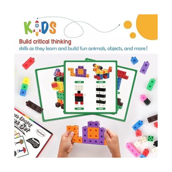 Torlam Math Cubes Juego de actividades de manipulación de_4